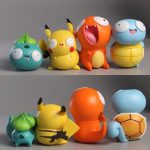 Pokemon Fool Stupid Pikachu Bulbasaur Charmander Squirtle Cute Figure Collection Model Toys