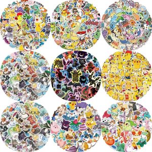 Neon Pokémon Stickers – Waterproof Anime Decals