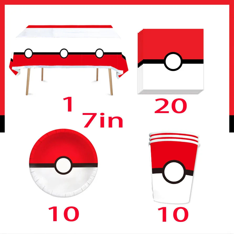 Pokémon Birthday Party Tableware Set - Image 29
