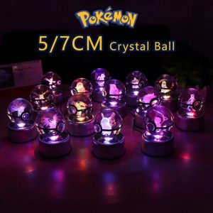 3D Pokémon Crystal Ball with LED Lamp Base