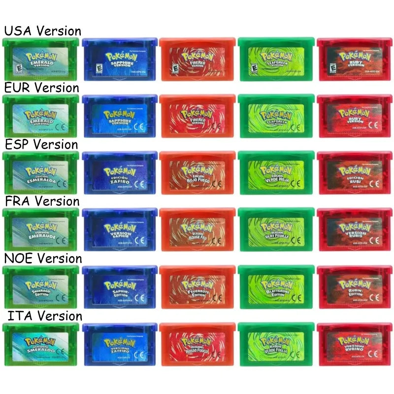Pokémon Series Game Cartridges