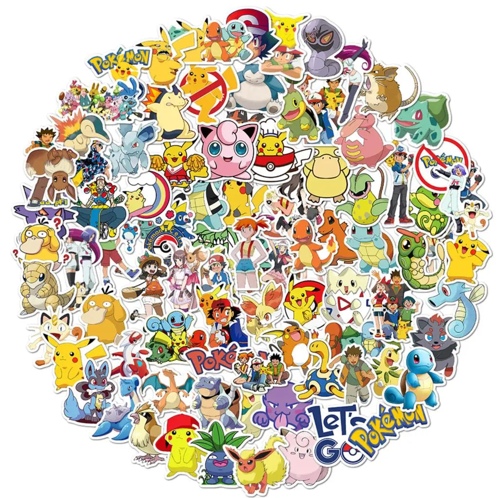 50/100 Pcs Pokémon Stickers - Image 5