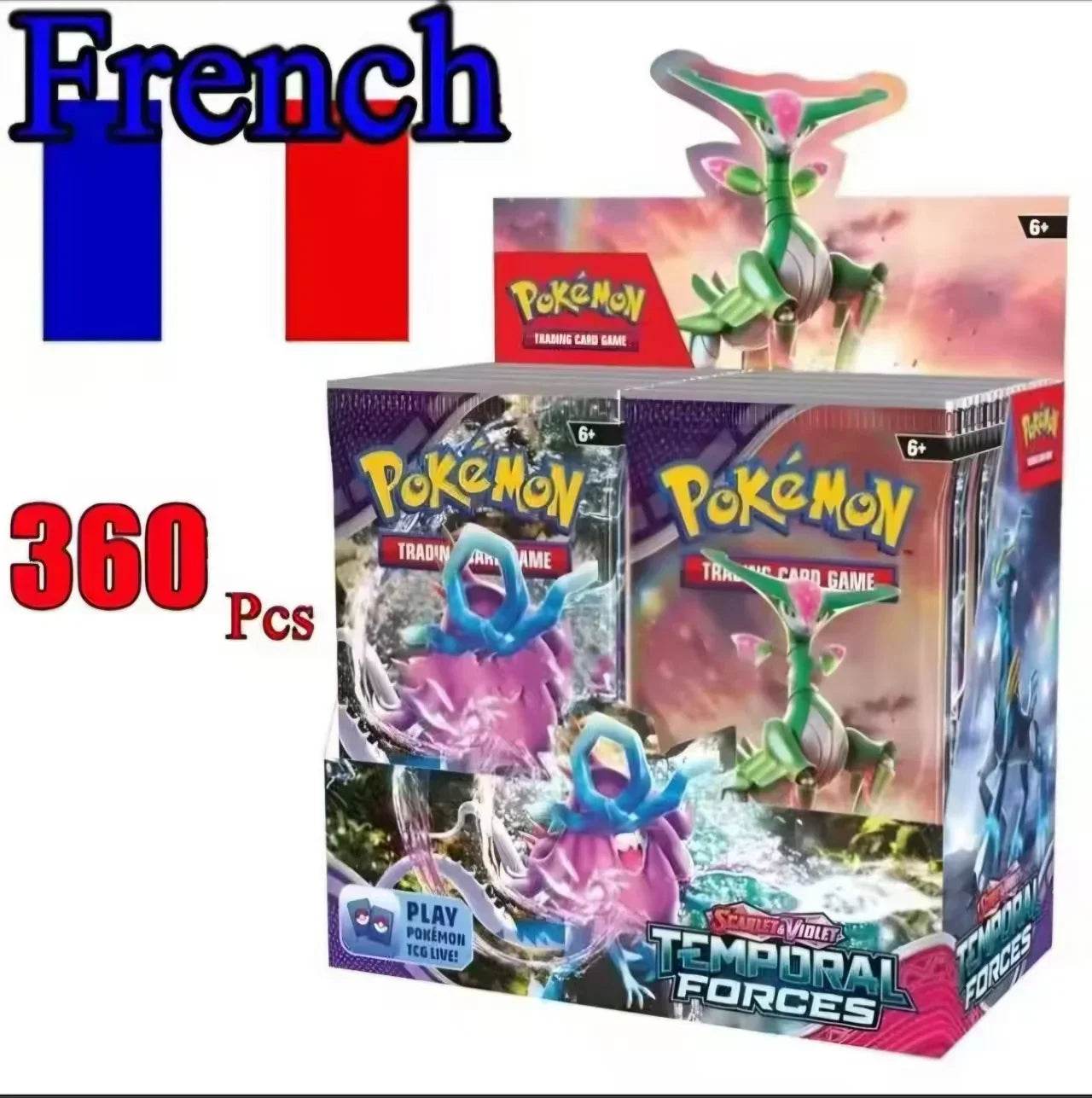 360Pcs/Box French Pokémon Booster Card Pack - Image 8