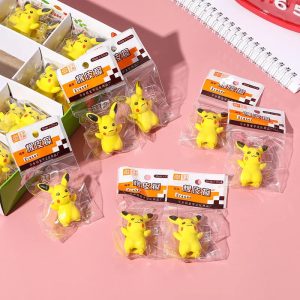 10Pcs Pikachu Rubber Eraser Set