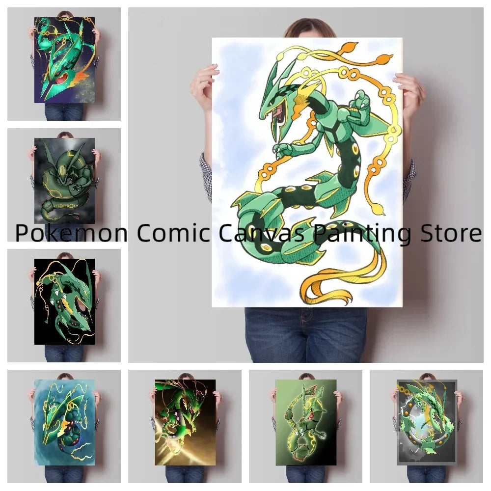 Pokémon Rayquaza Canvas Art