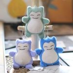 3PCS Pokémon Snorlax Plush Keychains