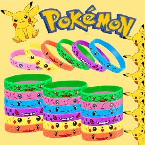 12pcs Pokémon Silicone Bracelets