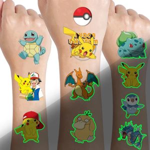 Pokémon Glow-in-the-Dark Temporary Tattoos
