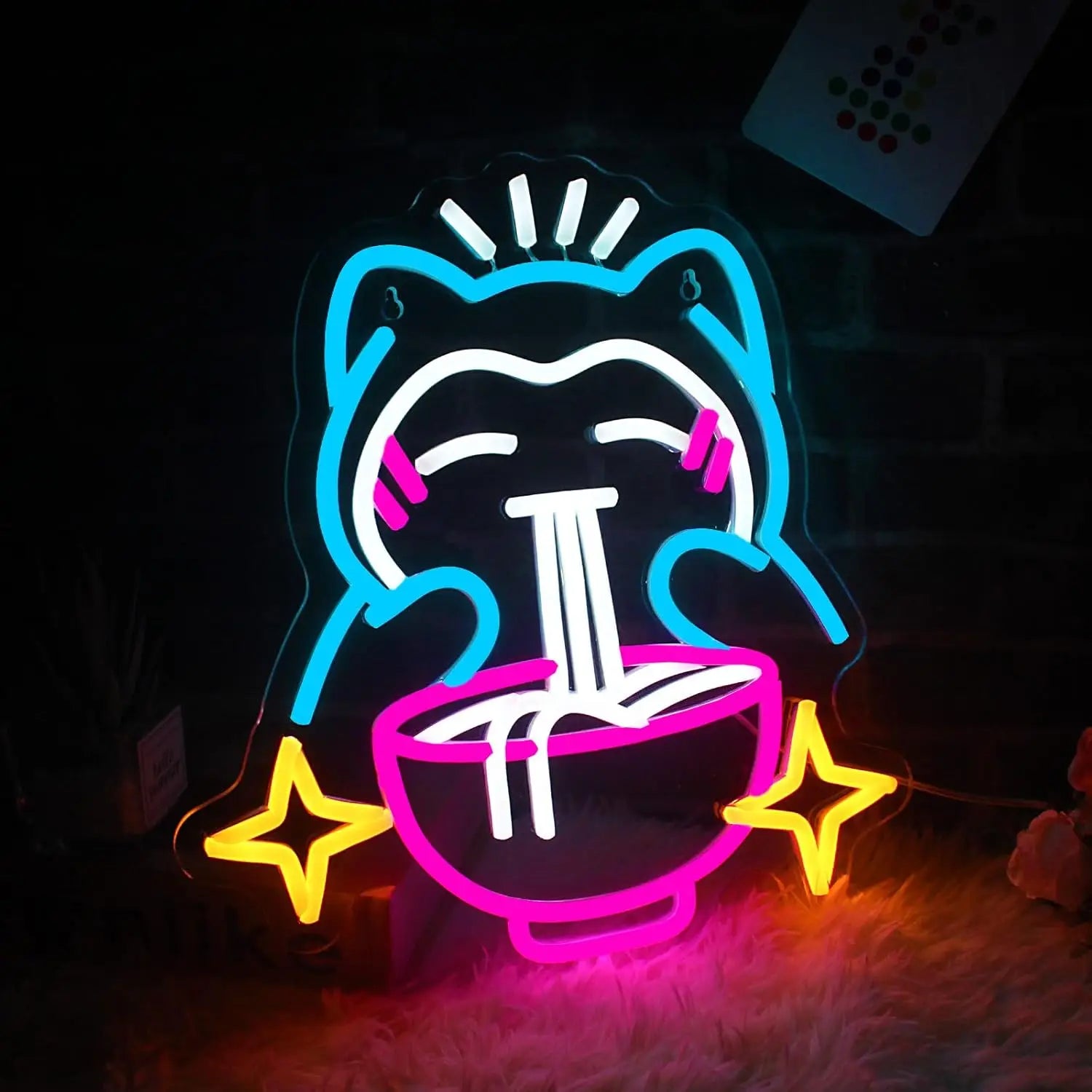 Cute Bear Pokémon Ramen Neon Light - Image 2